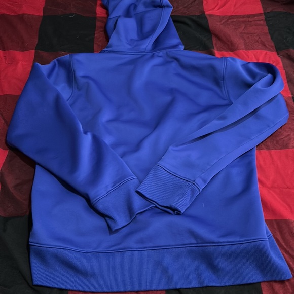 Under armour hoodie - women’s large - really good condition - blue / coral - Picture 3 of 3